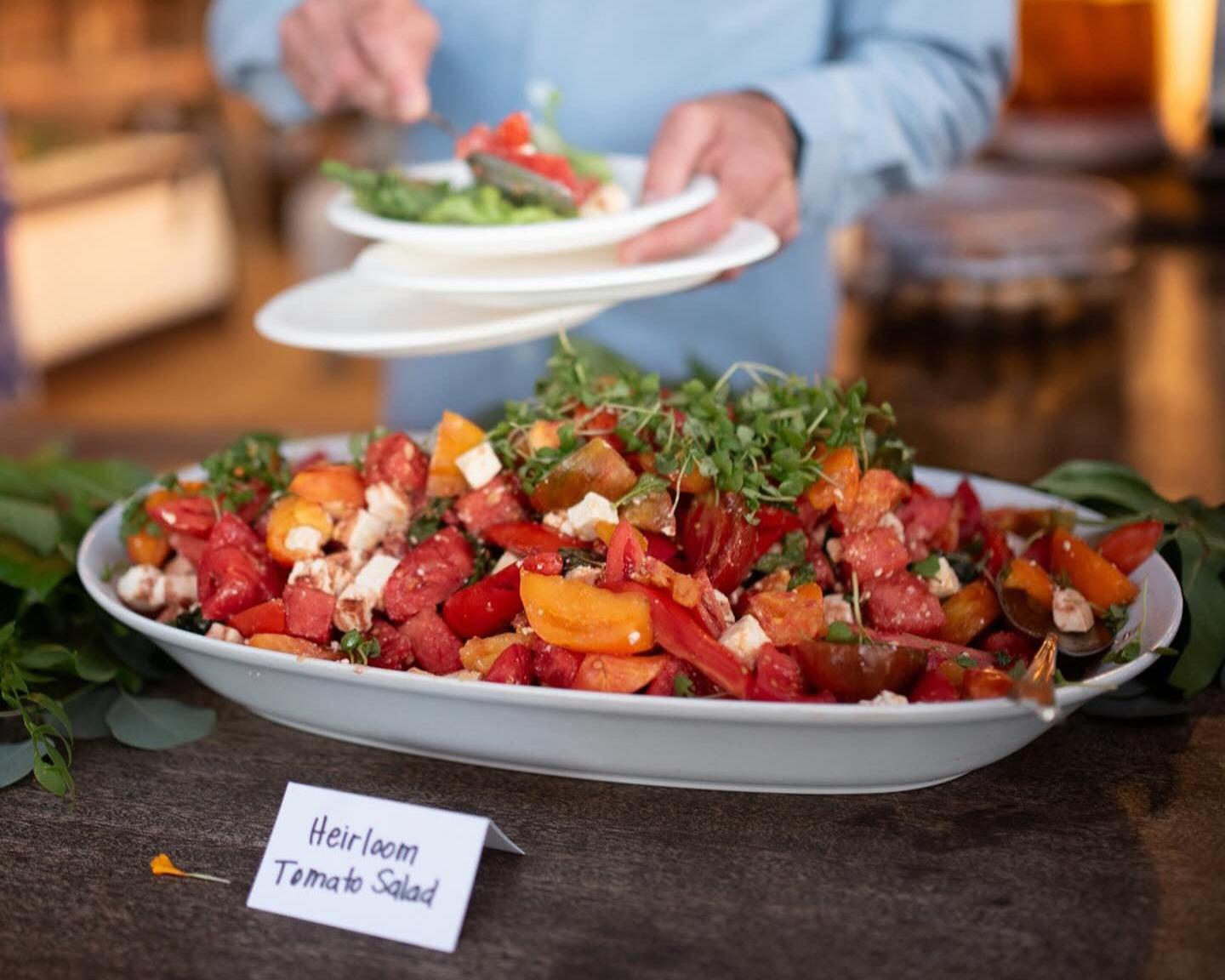 Corporate catering setup for meetings, conferences and business events in Sacramento.