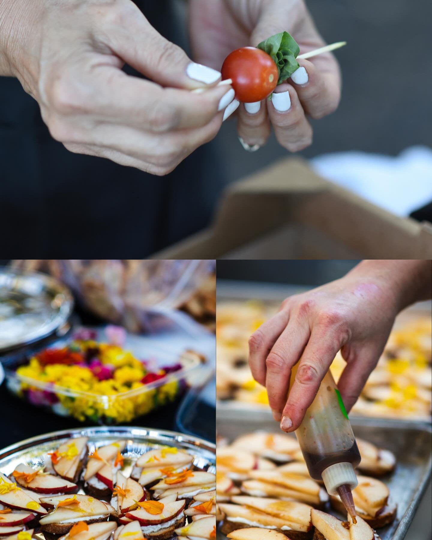 Farm dinner with chef-crafted cuisine and wine pairing by Shef Madres Catering.